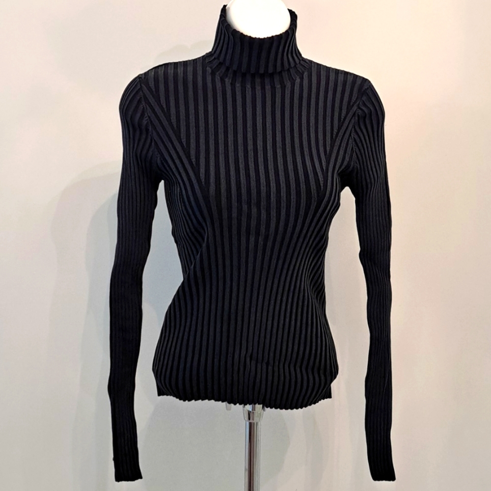 bebe Black Rib Sweater